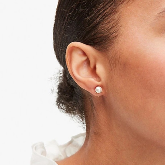 NWT! Kate Spade Mini Pearl Stud Earrings - Picture 2 of 8